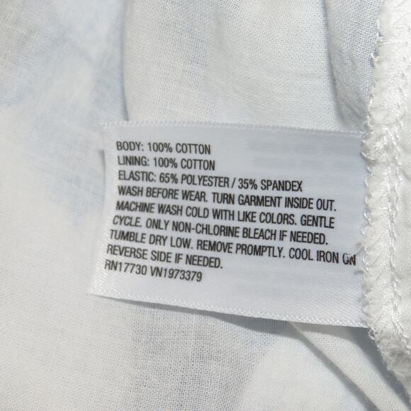 Art Class White Floral Print Tiered Ruffle Smocked Waist Girls Skirt - Picture 6 of 6